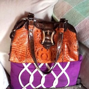M.C. SNAKE SKIN LEATHER BAG